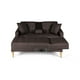 thumbnail image 4 of Sala Modular Reversible Makora Kendall Con Memory Foam, Color Chocolate, Lino Respaldo Reclinable De 3 posiciones., 4 of 10