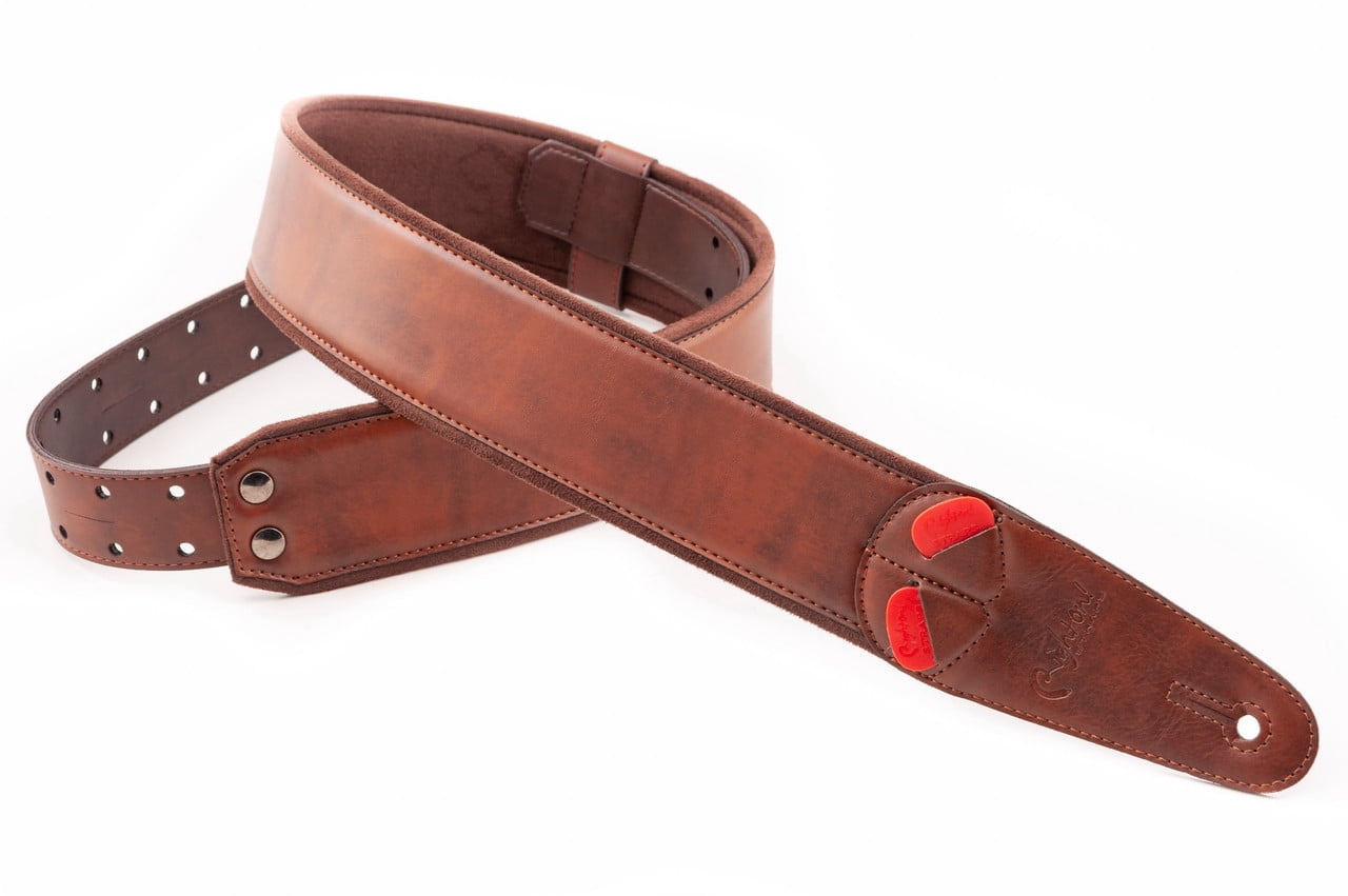 RightOn! Mojo Collection Charm-60 Brown Guitar Strap