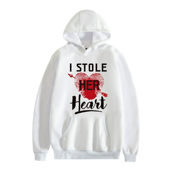 JKCIYHNEEOHP I Stole Her Heart, So I'm Stealing His Cute Matching Couple Hoodies