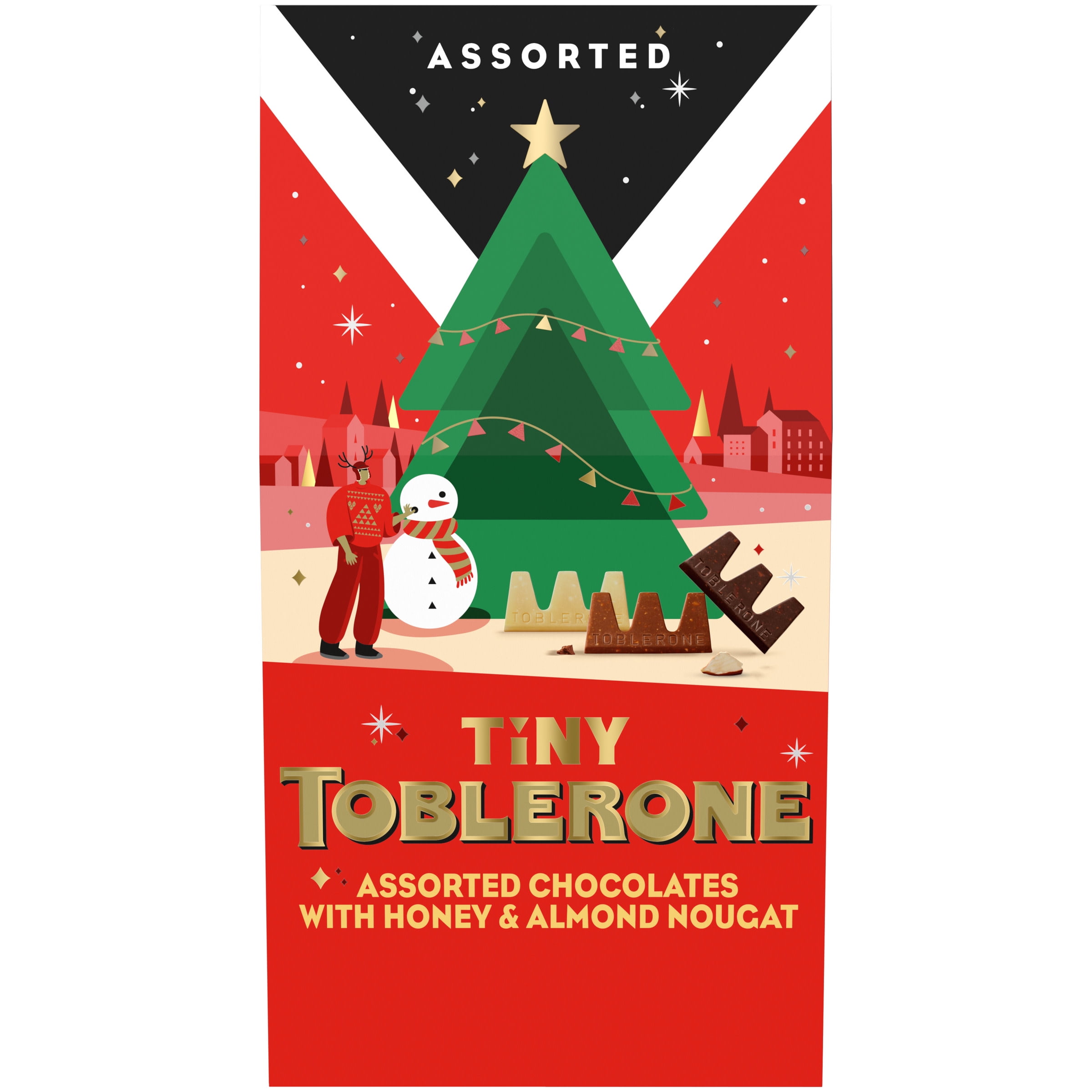 Toblerone Tiny Swiss Assorted Chocolate Bars, 7.34 oz Holiday Chocolate