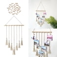 thumbnail image 4 of Macrame Wall Hanging Art Decor Photo Display, Hermoso Arte de Pared para , Decoración de Dormitorio - Beige BLESIY tapiz de macramé, 4 of 8
