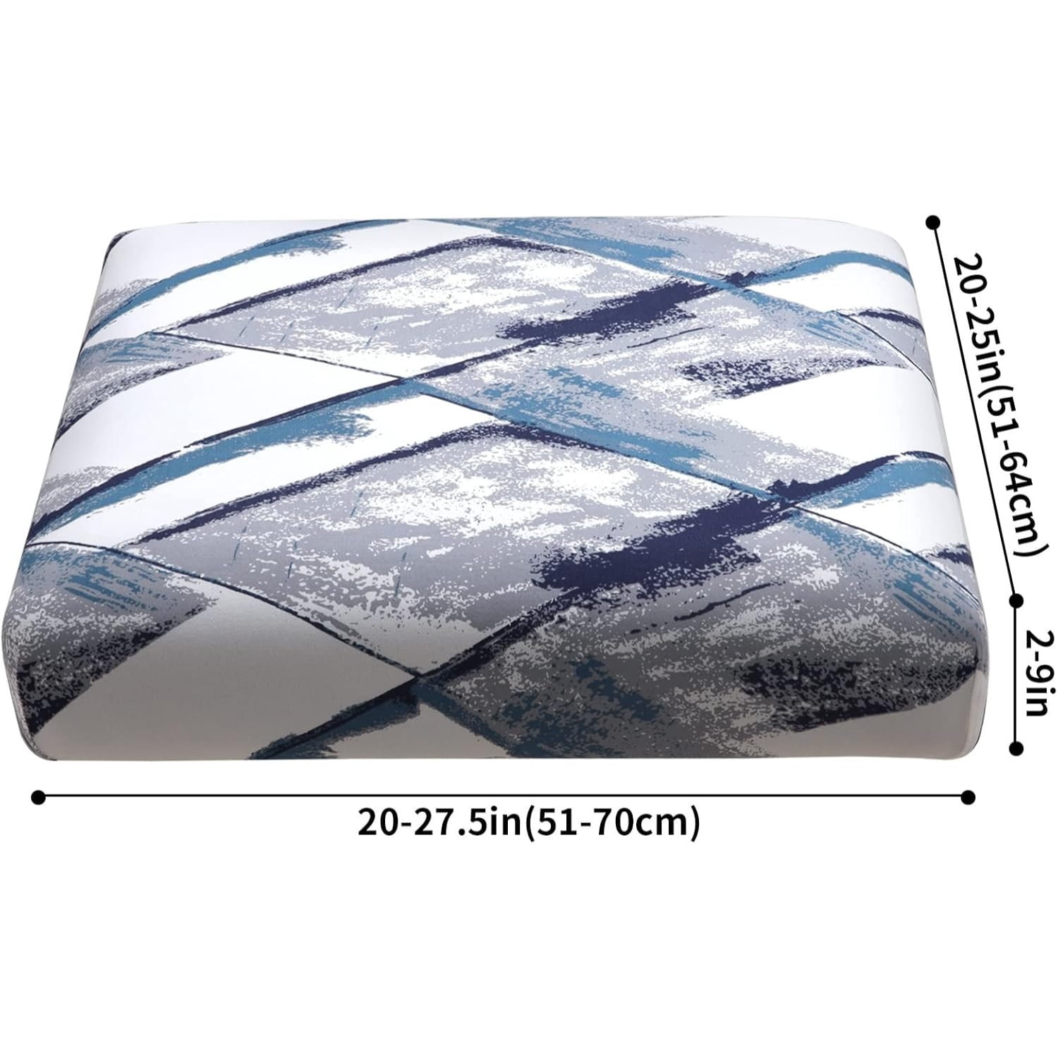 Sofa Cushion Covers, Stretch Printed Seat Cushion Cover Couch Seat Slipcovers Washable Furniture Protector for Armchair Loveseat Sofa
