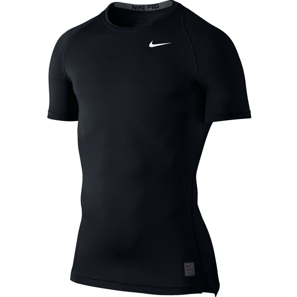 Nike - Nike Pro Cool Shortsleeve Training Men's T-Shirt Black/Grey ...
