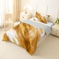 thumbnail image 2 of Homewish Watercolor Gradient Marbling Twin Comforter Sets,Modern Abstract Bedding Set,Light Brown,Light Gray Reversible,2-Piece,1 Comforter and 1 Pillowcase, 2 of 7