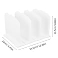 thumbnail image 2 of HONMEET 2Pcs Closet Shelf Rack Plastic Wavy Dividers for Bookshelf Organization Homeowners, 2 of 8