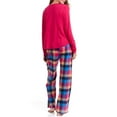thumbnail image 5 of RealTree Women's Long Sleeve Henley Top with Flannel Pant Pajama Sleep Set, 2-Piece, Sizes S-3X, 5 of 10