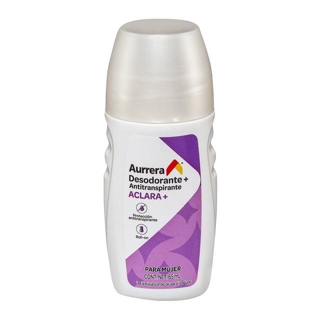 Desodorante antitranspirante Aurrera aclara + en roll on para mujer 65 ml