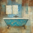 thumbnail image 2 of Robinson, Carol 20x20 Gold Ornate Wood Framed with Double Matting Museum Art Print Titled - Aqua Spa I, 2 of 4