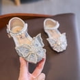 thumbnail image 5 of Sandalias de suela blanda con diamantes de imitación de estilo coreano para primavera y verano para niñas, zapatos de princesa, zapatos para niños, zapatos de baile para niñas, 5 of 5
