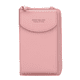 thumbnail image 1 of Cartera de cuero Bolso de hombro de cuero de PU Monedero Bolso bandolera Cartera Bolsa de almacenamiento para tarjetas de dinero, Rosa oscuro Advancent AP001028-08, 1 of 7