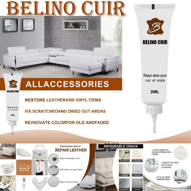 Cqxid Agent de Réparation à Moins de 5$ Sièges Meubles Vinyle Cuir Canapé et Sofa Kit de Veste Outils Amélioration de la Maison