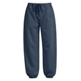thumbnail image 6 of Jogger Sweatpants for Women Barrel Drawstring Loose Fit Track Pants Casual Elastic Waist Pants with Pockets Trendy Fall Outfits Lounge, 6 of 7