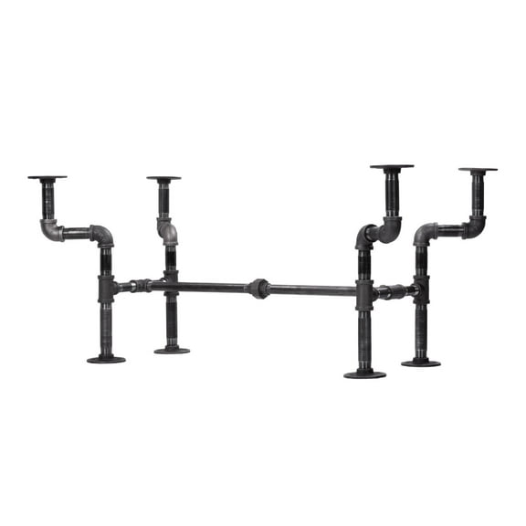 Streetlights Coffee Table Leg Set Iron Material by Pipe Decor