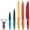 6PCS-Glitter Purple Phoenix Tail Kitchen Knife Set, variant on High-Carbon Stainless Steel Kitchen Knife Set with Block - Chef Knife, Bread Knife, Scissors, Sharpener, Dishwasher Safe, Non-Slip Handle, Gift for Holidays