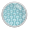thumbnail image 1 of 4PCS Round Snowflake Cabinet Fluorescence Knob Glowing in the Dark Furniture Drawer Pulls Handle with Screws, 1 of 5