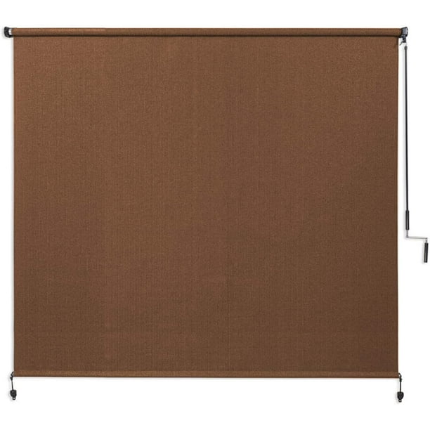 Coolaroo Exterior Roller Shade, Cordless Roller Shade with 90 UV Protection, No Valance, (6' W