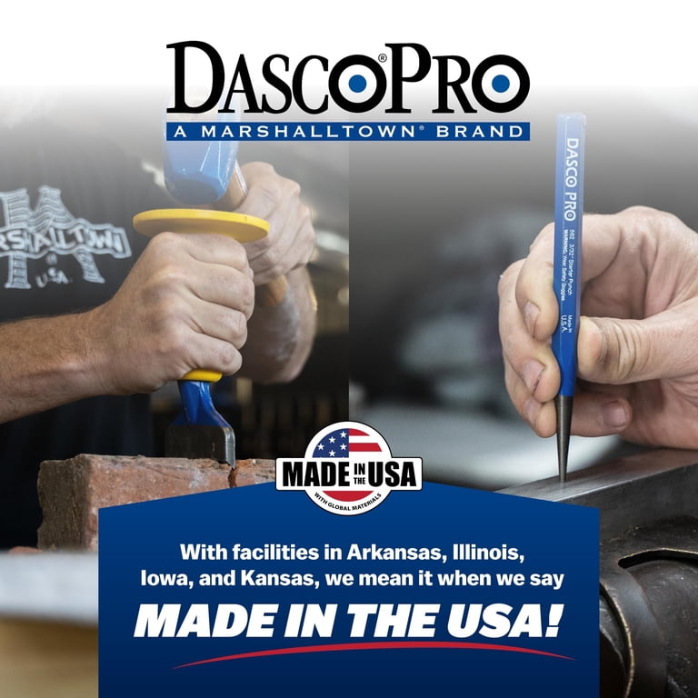 Dasco Pro Cold Chisel Kit, 3-Piece, 5/16, 5/8, 3/4 Inch Sizes
