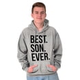 thumbnail image 3 of Best Son Ever Relatives Family Hoodie Hooded Sweatshirt Men Brisco Brands L, 3 of 6