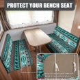 thumbnail image 3 of Pzuqiu Blue Aztec 2Pcs Camper Cushions Cover Elastic Western Horse Rv Seat Covers Couch Cover Moisture Wicking Rv Dinette Booth Seating Backrest for Camper Sofa Bench, 3 of 6