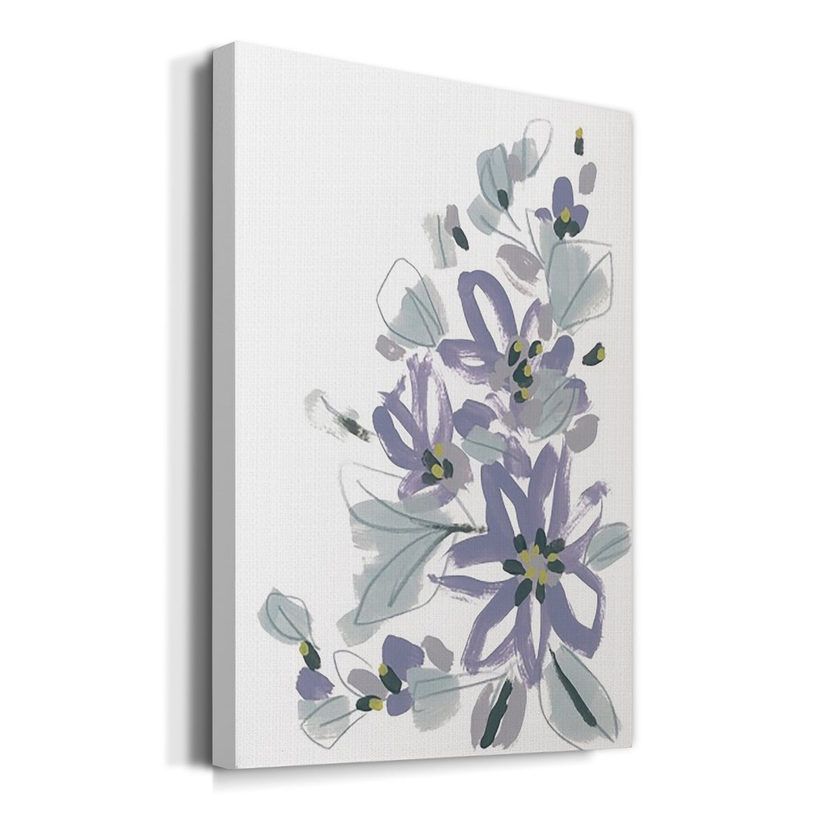Periwinkle Patch IV Premium Gallery Wrapped Canvas - Ready to Hang