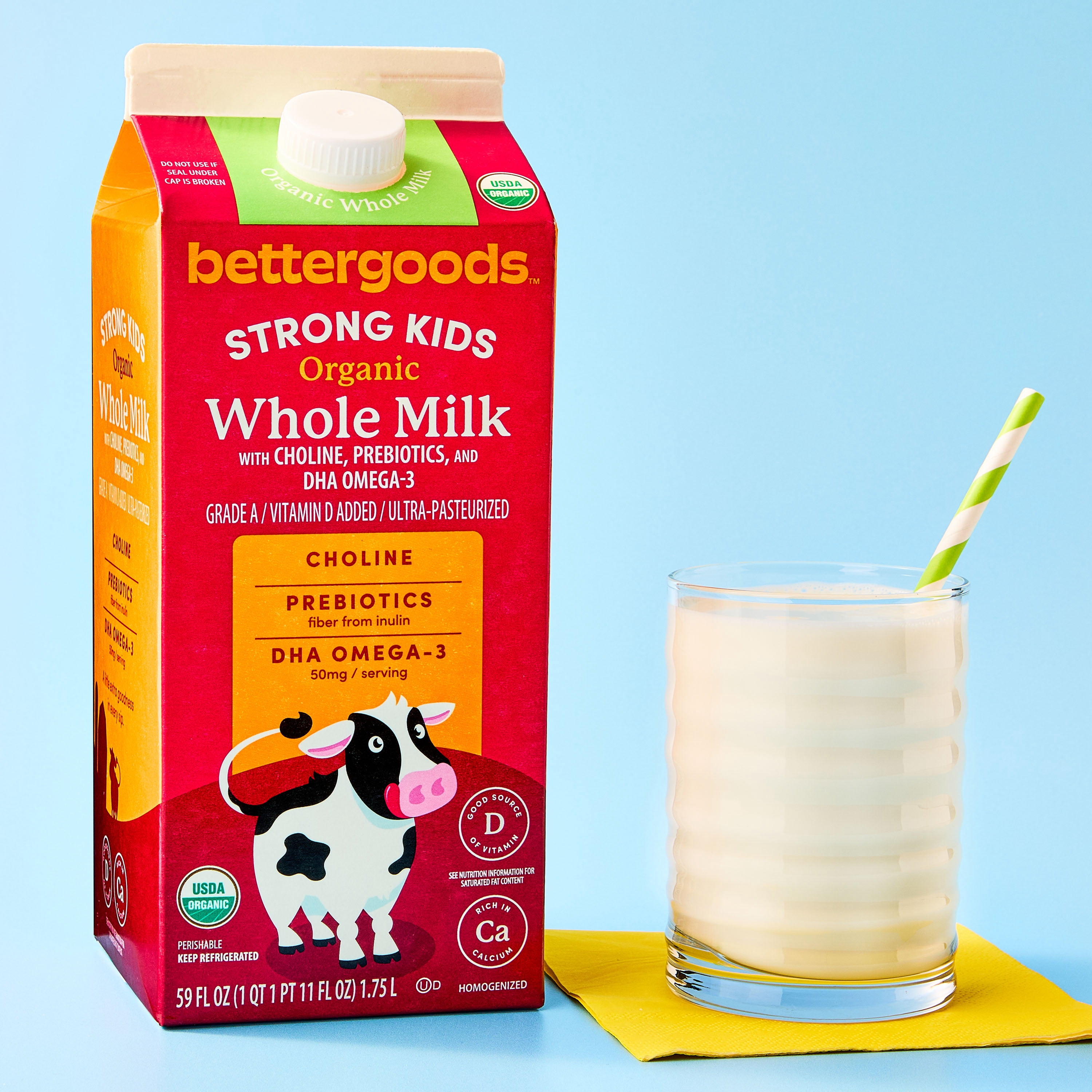 bettergoods Strong Kids Organic Whole Milk, 59 fl oz