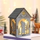 thumbnail image 5 of Figura decorativa de cabaña de pueblo navideña con LED, adorno paisajístico para mesa Santa Claus-L, 5 of 9