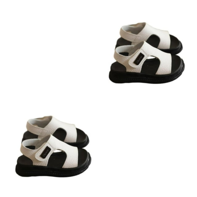 maskred Comfortable Boys And Children Sandals Summer Breathable Easy Kids white 27 2Set