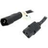 Tripp Lite Model P005-002 2 ft. Heavy-Duty 14AWG Power cord (IEC-320-C13 to IEC-320-C14)