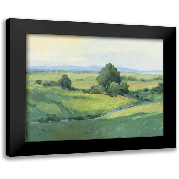 OToole, Tim 14x12 Black Modern Framed Museum Art Print Titled - Rolling Green Hills I