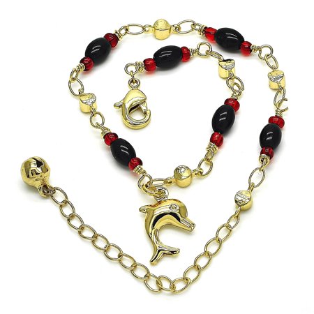 gold dolphin ankle bracelet
