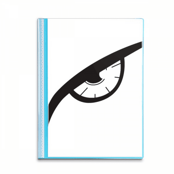 Black Vector Eye Decoration Pattern Book Sheet Protectors Portfolio Binder Folder