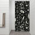 thumbnail image 3 of Gothic Shower Curtain - Dark Celestial Moon & Star Print, Mystical Cosmic Theme Bath Decor, Waterproof Polyester, 36"Wx72"L, Goth Aesthetic Gift, 3 of 5