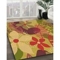 thumbnail image 2 of Ahgly Company Indoor Square Patterned Bee Yellow Area Rugs, 5' Square, 2 of 6