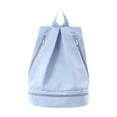 thumbnail image 1 of Mochila deportiva con cordón y compartimento para zapatos con bolsillo para artículos húmedos Azul M, 1 of 9