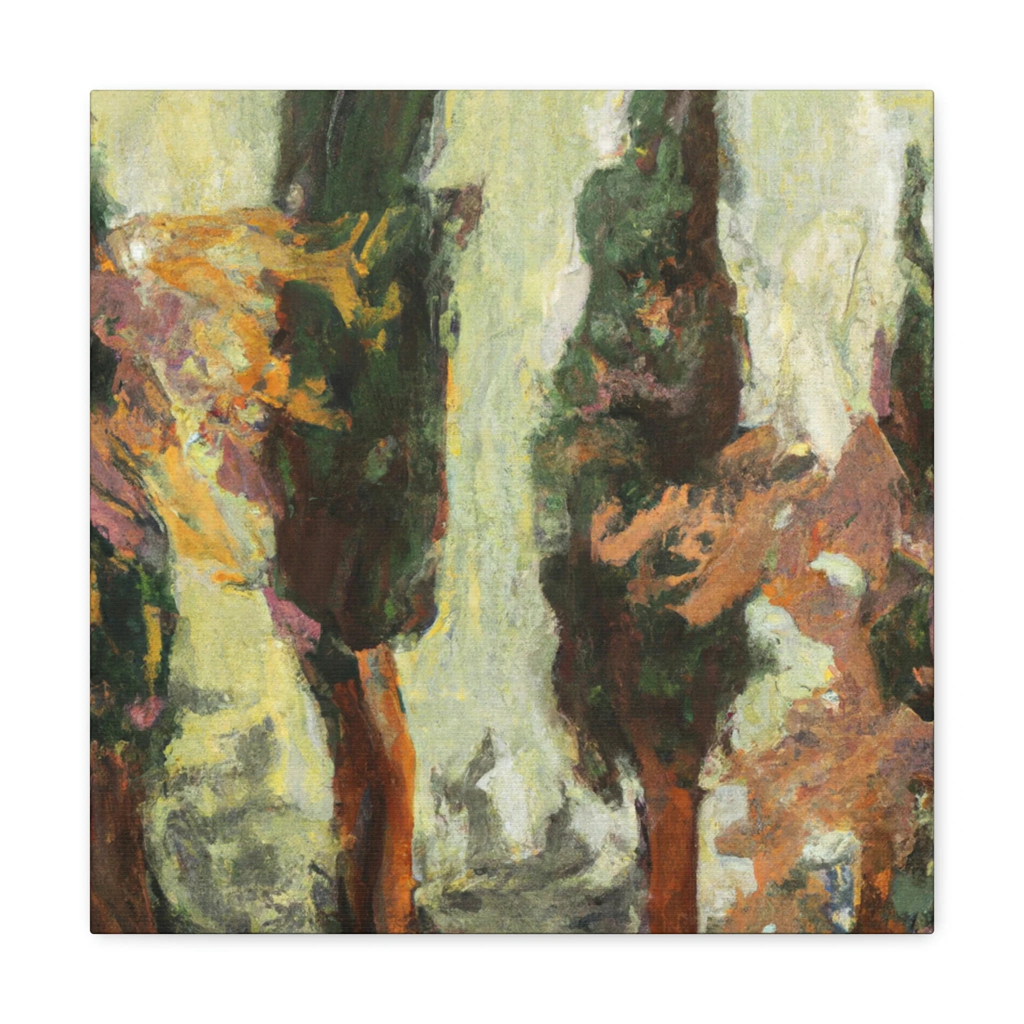 Cypress Tree Expressionism - Canvas - Walmart.com
