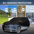 thumbnail image 2 of Unique Bargains Aluminum Full Car Cover Black for Toyota Grand Highlander 200.79"x76.77"x59.06", 2 of 8