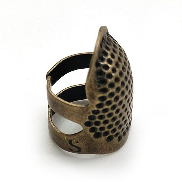 Fingertip Protection Anti-slip Thimble Ring Handworking Needles Crafts Gadgets Sewing Accessories Household Professional Bronze S