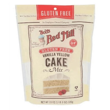 Bobs Red Mill, Gluten Free, Vanilla Yellow Cake Mix, 19 oz Plastic Bag