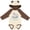 Natural & Brown w Ears, variant on Inktastic My Great Grandpa Loves Me Cute Elephants Clouds Moon Stars Boys or Girls Long Sleeve Baby Bodysuit