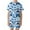 Blue, variant on Hienoo Boys Girls Camouflage Short Sleeve Summer Camps Training Shorts Outfits, Sizes 3-13
