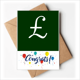 thumbnail image 1 of Reino Unido, símbolo de la divisa GBP Sobre de la Carta de felicitación de la tarjeta de matrimonio, 1 of 4