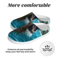 thumbnail image 6 of KLL Ice Blue Coastal Lion Pattern Adult Unisex Cozy Slippers,Fuzzy Slip-on Slippers TPR Sole Slippers Comfort Plush Home Footwear for Indoor & Outdoor-39/40, 6 of 7
