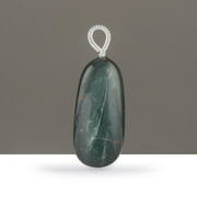 eValuesell Natural Bloodstone Copper Charm Pendant for Necklace Women Handmade Tumble Gemstone Jewelry Gift Clearance Sale