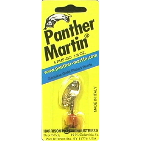 Panther Martin Metallic Spinners, Gold/Orange