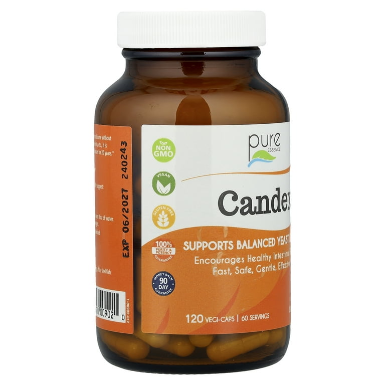 Pure Essence Candex Candida Cleanse, Enzyme Support for Gut Health