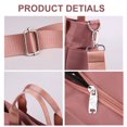 thumbnail image 5 of Arcticice Handbags Tote Bag for Women with Multi Pockets Detachable Adjustable Strap Nylon Shoulder Bag, Red, 5 of 9