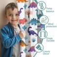 thumbnail image 3 of Blackout Kids Curtains,White Dinosaurs Trees Cacti Pattern Childrens Insulated Curtains Set Of 2,Bedroom Essentials,Toddler Room Decor 52"x63", 3 of 5