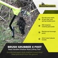 thumbnail image 3 of Brush Grubber Heavy Duty 4 Foot Steel Handled Shallow Root Lifting Tool, 3 of 7