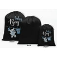 thumbnail image 2 of Darling Souvenir Black Hanging Teddy & Boy Baby Shower Party Supplies Favor Bags&nbsp;Drawstring Pouches&nbsp;15 Pieces, 2 of 5