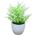 thumbnail image 2 of Visland Artificial Plastic Potted Plant Simulation Bonsai Flower Grass Home Decor Fake Plants Party Office Desktop Ornaments, 2 of 7